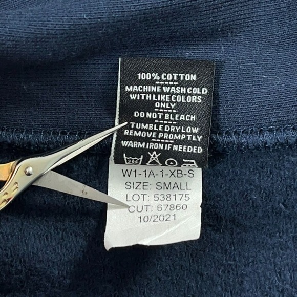 American Giant Hoodie Women Small Blue Full Zip Heavyweight Classic USA - Picture 8 of 13